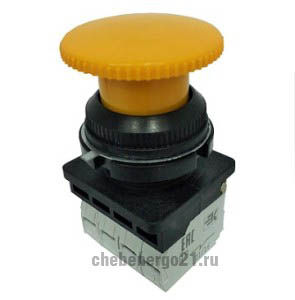 Кнопка КЕ-022 -грибовидный толкатель, 8 контактов