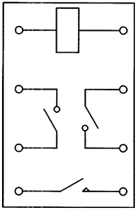 Схема присоединения реле РУ 21-1 